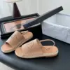 Chanel Women Beige Canvas Crystal Logo Sandals product view 2