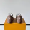 Louis Vuitton Men Brown Suede Leather Sneakers product view 5