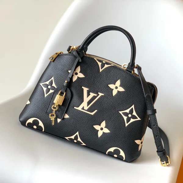 Louis Vuitton Petit Palais PM Medium Shoulder Bag 29 In Black Mix Beige product view 1