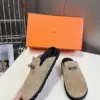 Hermès Women Beige Suede Mules product view 3