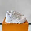Louis Vuitton Men White Leather Sneakers product view 1