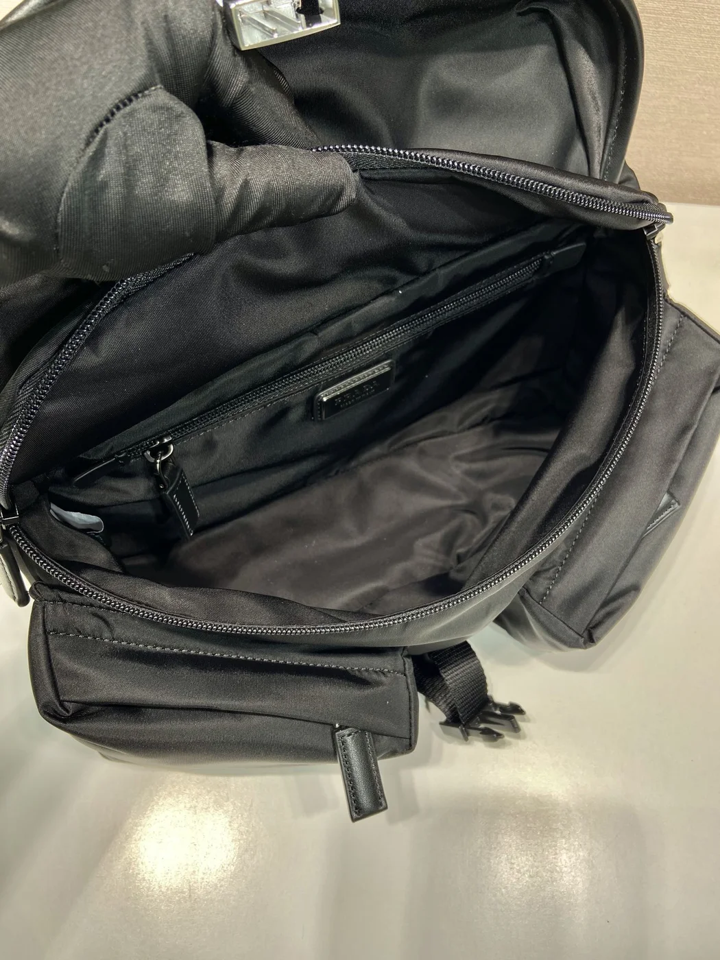 Prada Belt Bag 27 In Black Re-Nylon product view 2