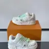 Louis Vuitton Men White Leather Paint Splatter Sneakers product view 4