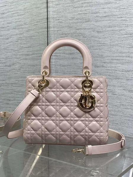 Dior Lady Pink with Gold Hardware – Medium Bag product view 1