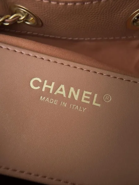Chanel Small 25 Bag in Caramel Caviar Leather product view 3