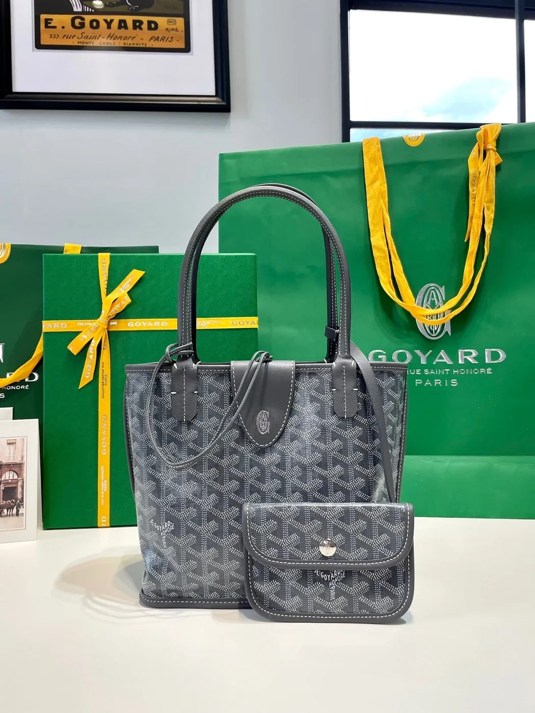 Goyard Anjou Mini in Gray Bag