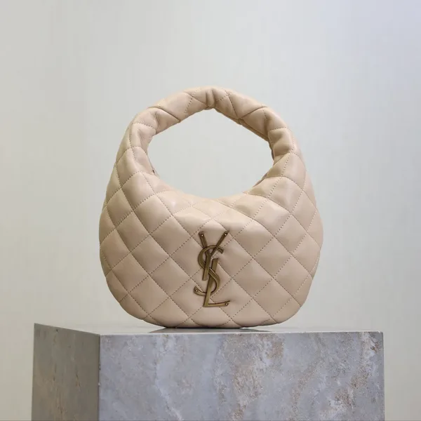 Saint Laurent Icarino 17 In Beige Quilted Gold Hardware Bag product view 1