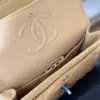Chanel Classic Handbags Beige Leather With Lizard Skin 23 cm product view 3