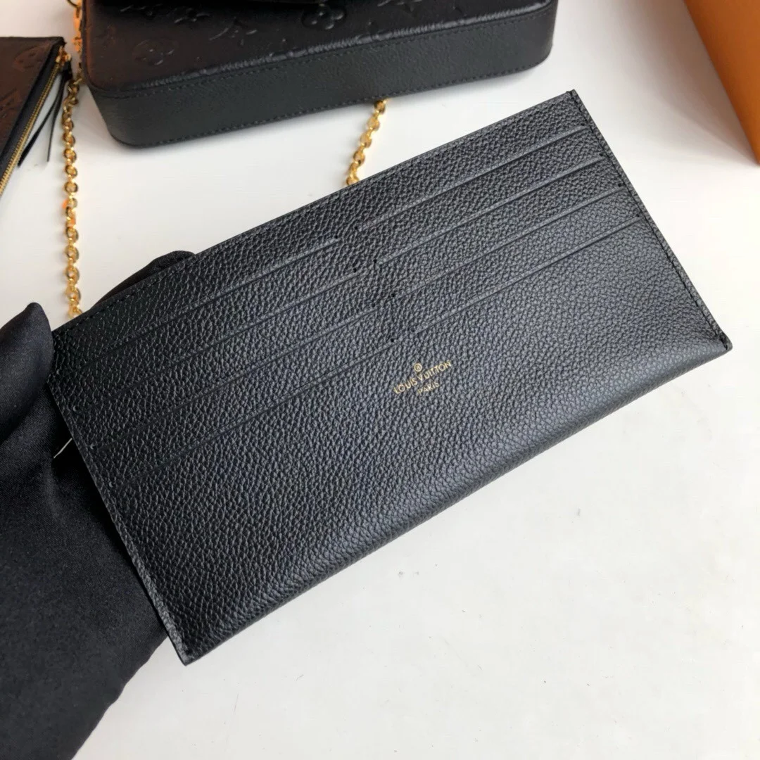 Louis Vuitton Félicie Pochette Bag Black product view 3