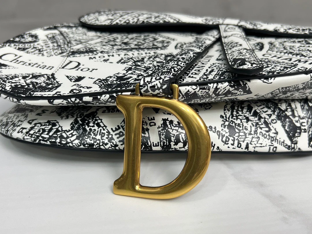 Dior Handbags Saddle Bag Woman’s Lock Gold 25x20x6cm product view 4