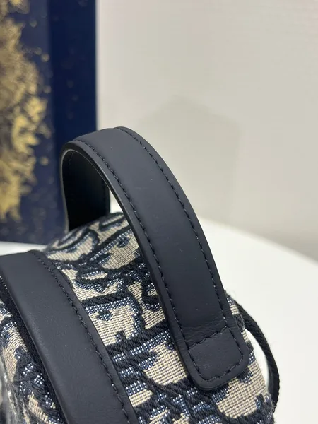 Dior Mini High-End Bag – Oblique Pattern Fabric (24x10x16cm) product view 3