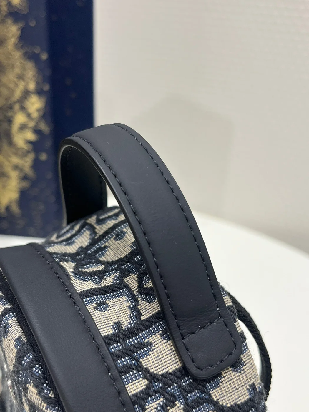 Dior Mini High-End Bag – Oblique Pattern Fabric (24x10x16cm) product view 3