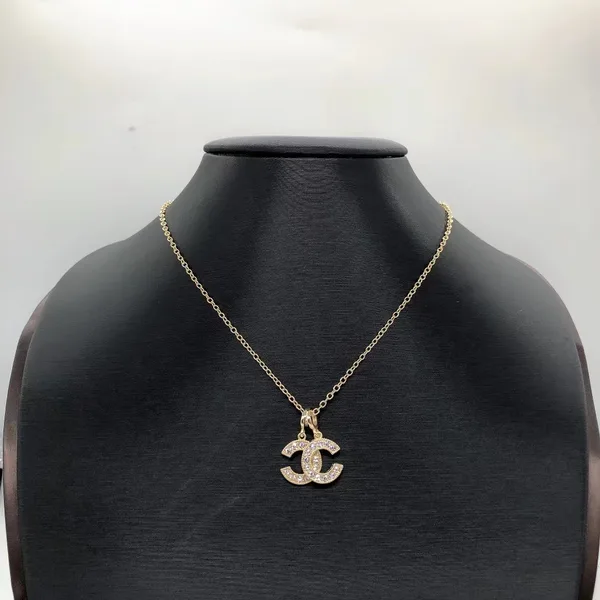 Chanel Separate CC Pendant Necklace Gold-Tone product view 3