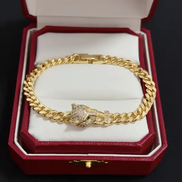 Cartier Panthere Gold-Tone Chain Bracelet with Panther Center product view 3