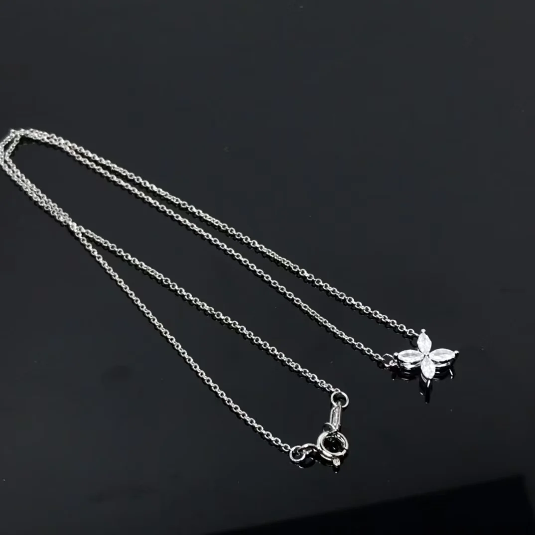 Tiffany  Co. Victoria Flower Pendant Necklace Silver-Tone product view 5