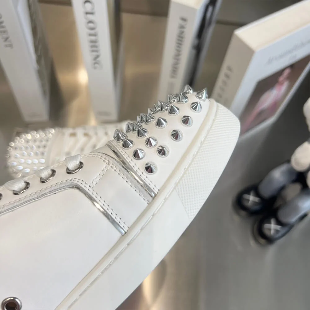 Christian Louboutin Vieira 2 Studded Sneakers White product view 6