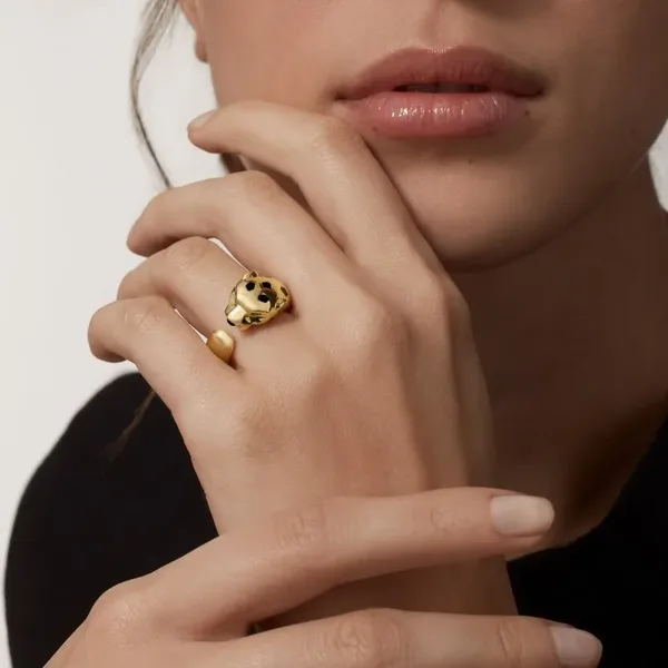 Cartier Panthere Gold-Tone Spotted Panther Open Ring product view 2