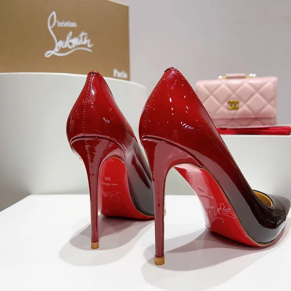 Christian Louboutin Kate Patent Pumps Burgundy product view 8