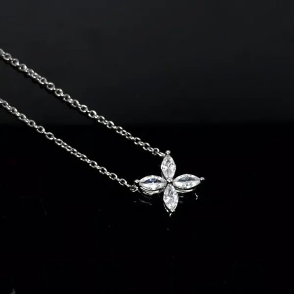 Tiffany  Co. Victoria Flower Pendant Necklace Silver-Tone product photo