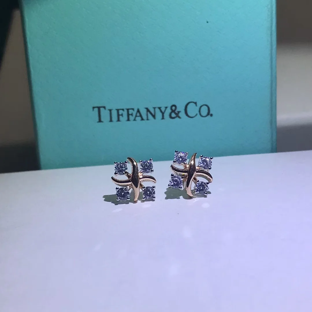 Tiffany  Co. Lynn Star Stud Earrings Silver-Tone product view 1