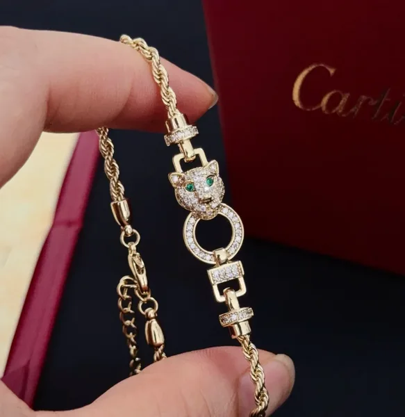 Cartier Panthere Gold-Tone Panther Bracelet with Circular Link product view 8