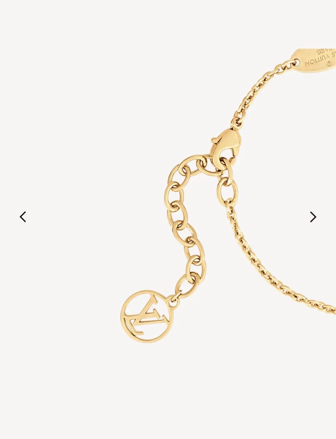Louis Vuitton Pavé LV Star Slim Chain Bracelet Gold-Tone product view 8