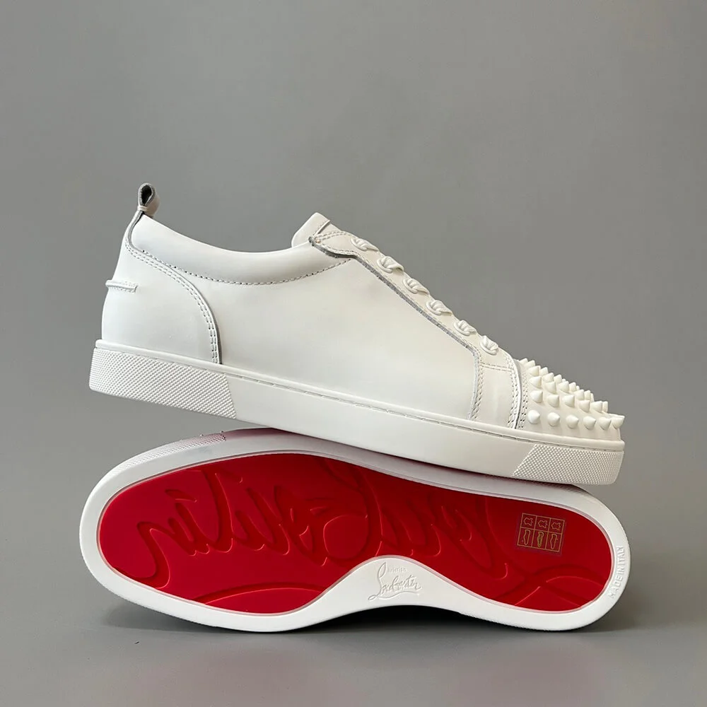 Christian Louboutin Louis Junior Spikes Sneakers White product view 6