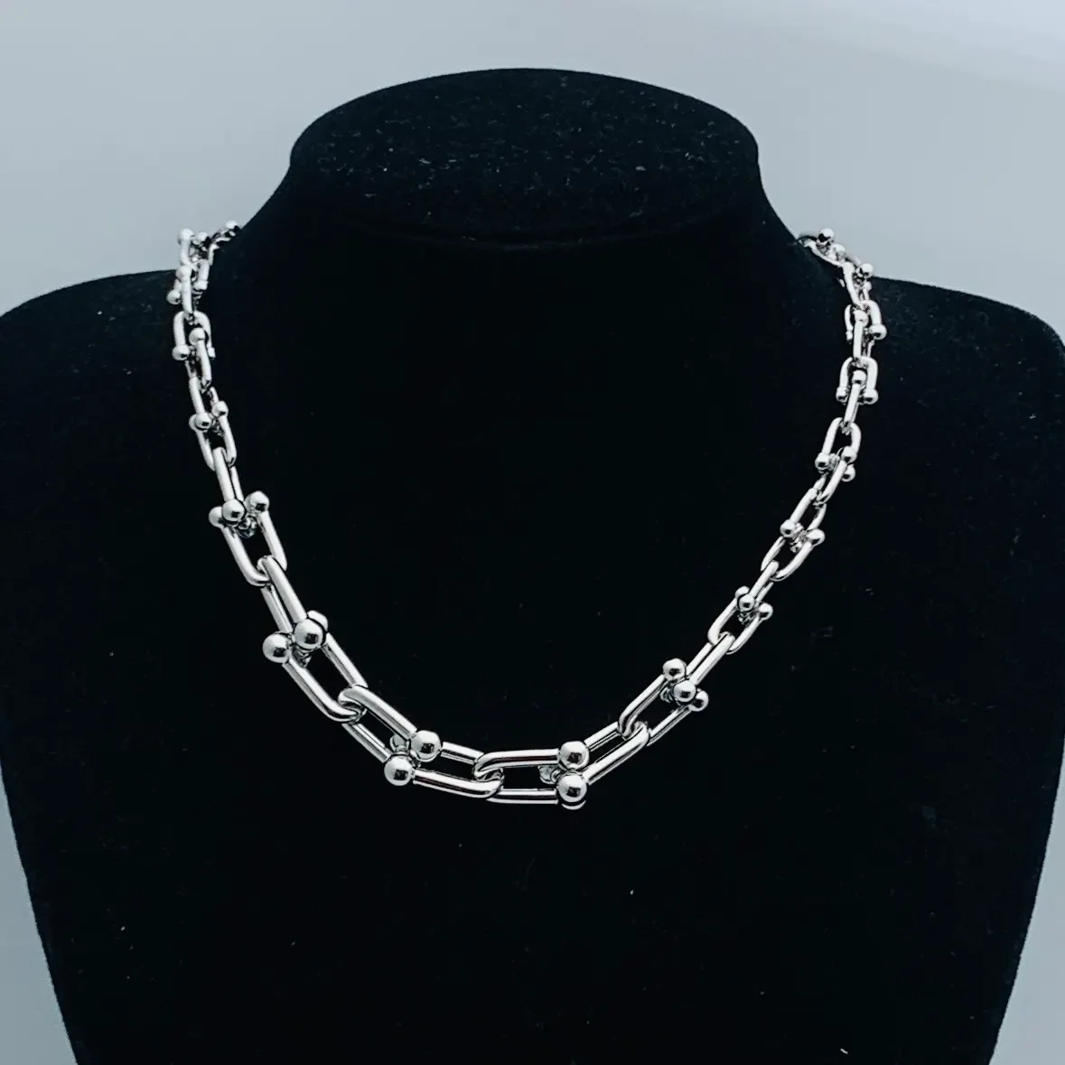 Tiffany  Co. HardWear Smooth Link Necklace Silver-Tone product view 1