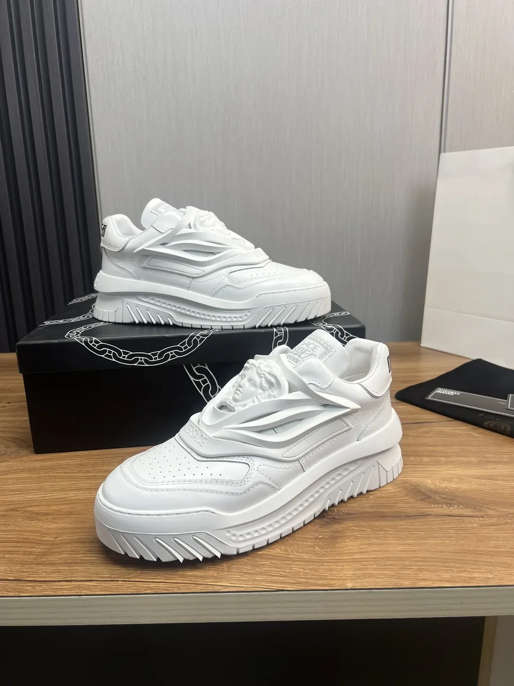 Versace Leather Sneakers White product view 11