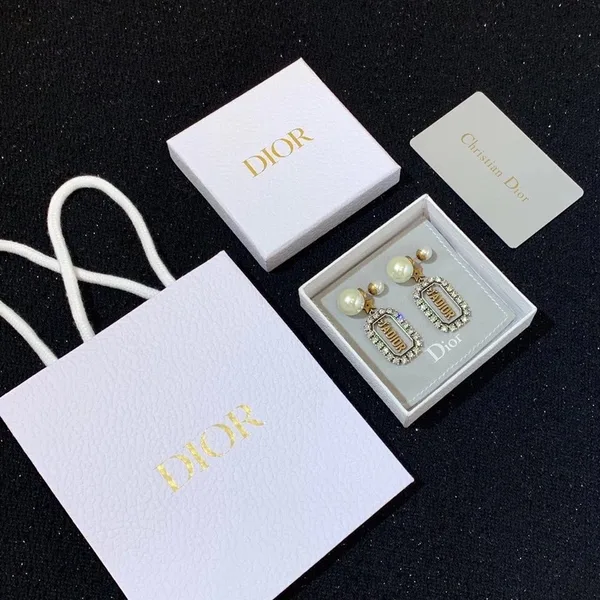 Dior Tribales Earrings In Antique Gold-Tone and Palladium-Finish Metal product view 2