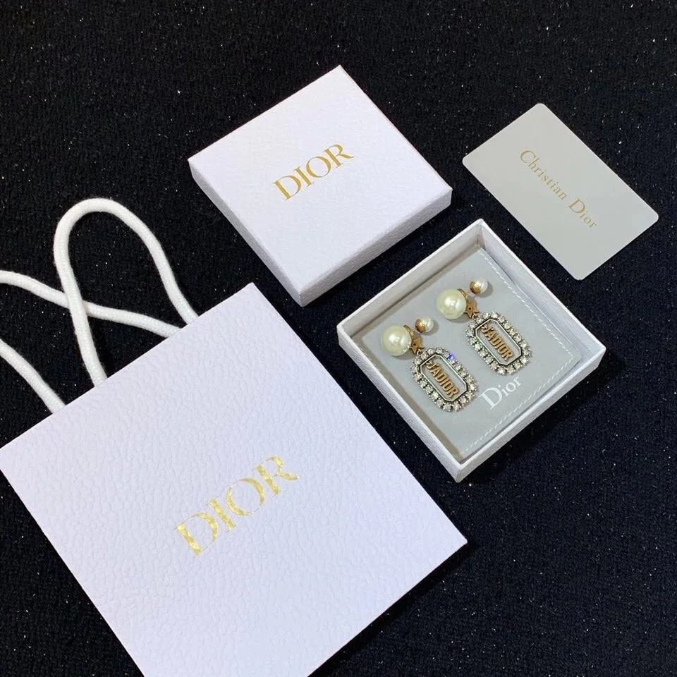 Dior Tribales Earrings In Antique Gold-Tone and Palladium-Finish Metal product view 2