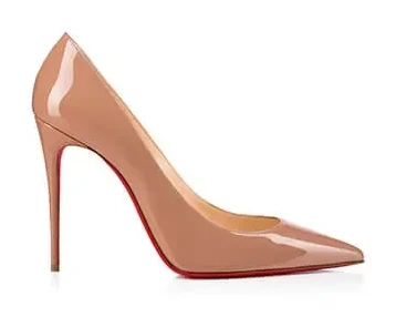 Christian Louboutin Kate Patent Pumps Nude Pink - 85 or 100 mm product view 1