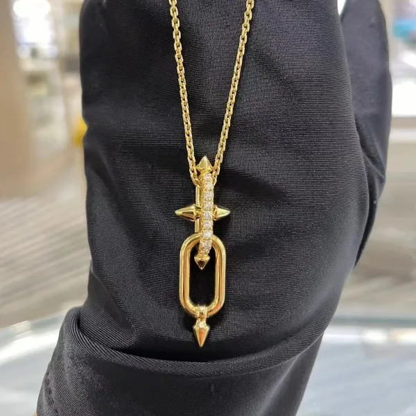 Tiffany  Co. Titan Long Link Pendant Necklace Gold-Tone product photo