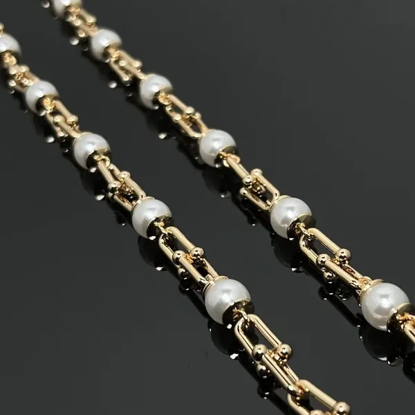 Tiffany  Co. HardWear Pearl-Effect Link Necklace Rose-Tone product photo