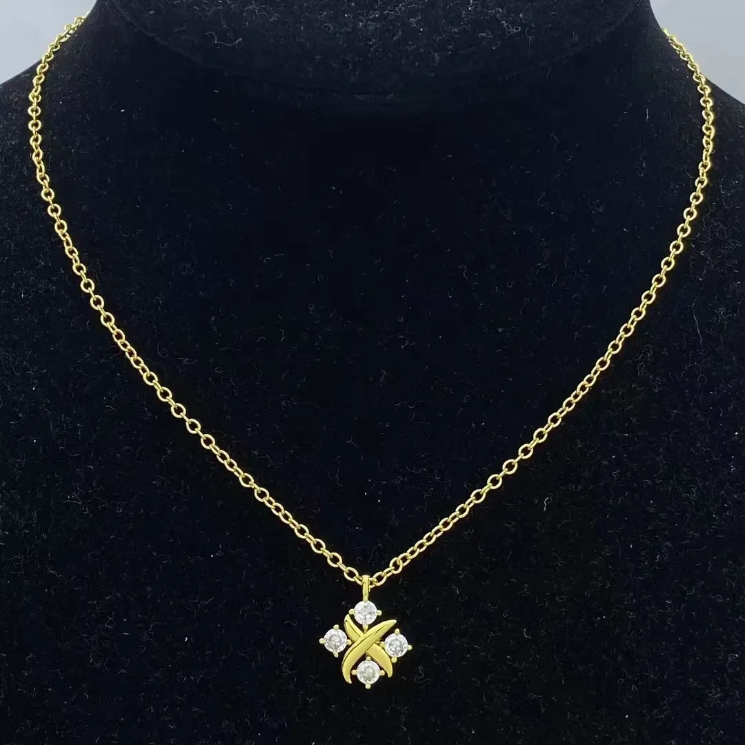Tiffany  Co. Lynn Star Pendant Necklace Gold-Tone product view 1