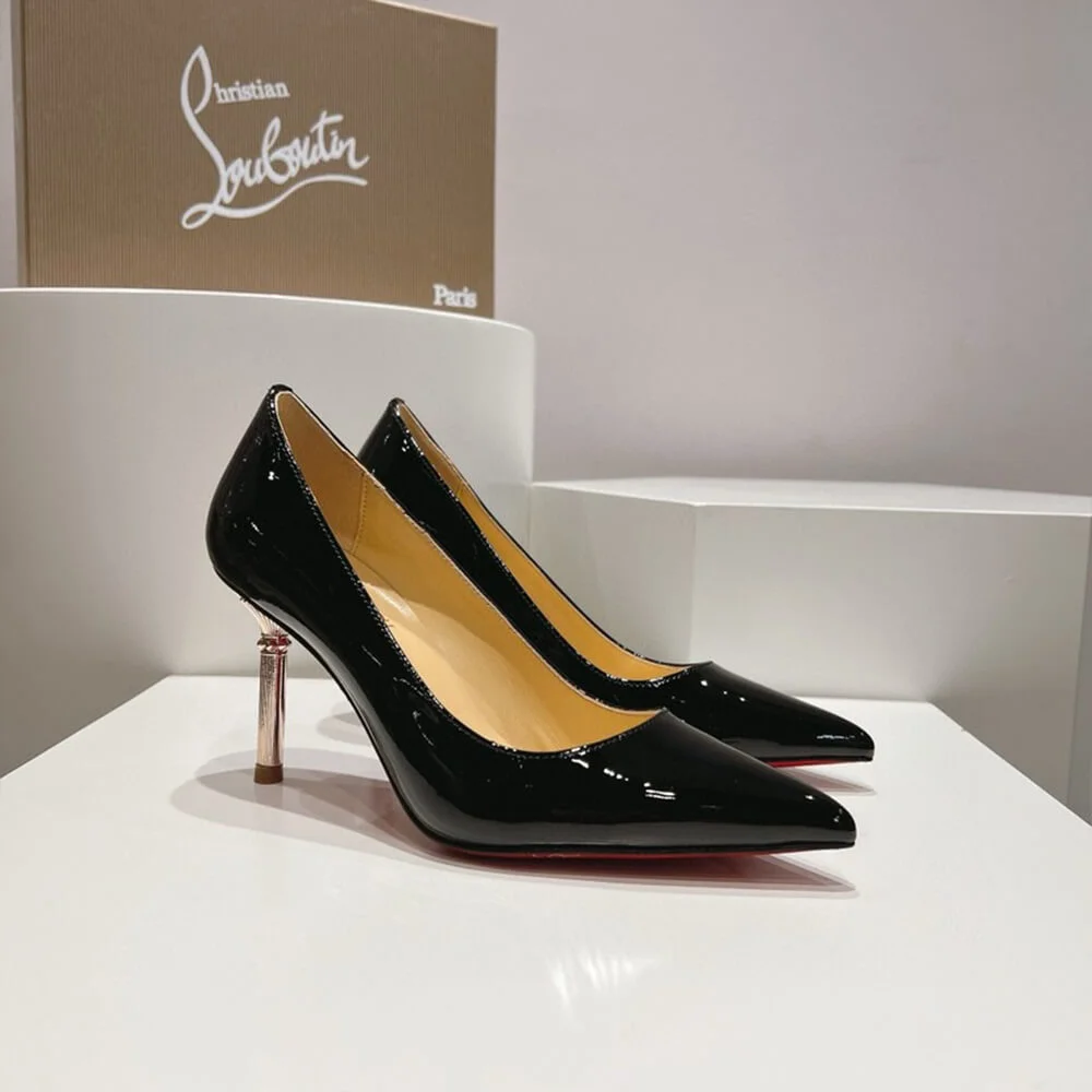 Christian Louboutin Scepter 85 Patent Pumps Black product view 4