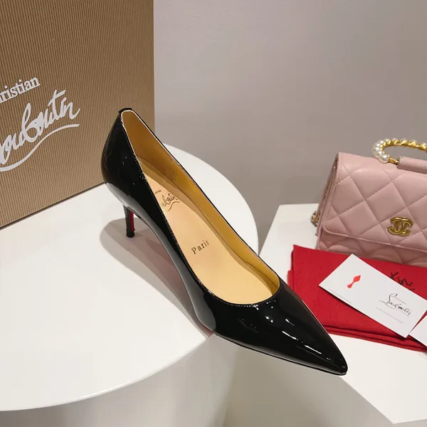 Christian Louboutin Kate 70 Patent Pumps Black product view 5