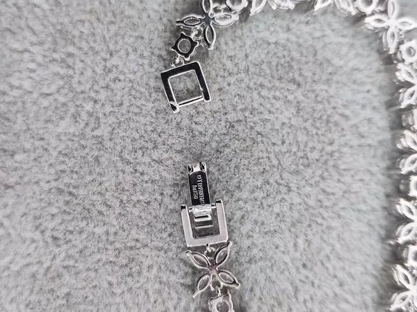 Tiffany  Co. Cluster Tennis Bracelet Silver-Tone product view 3