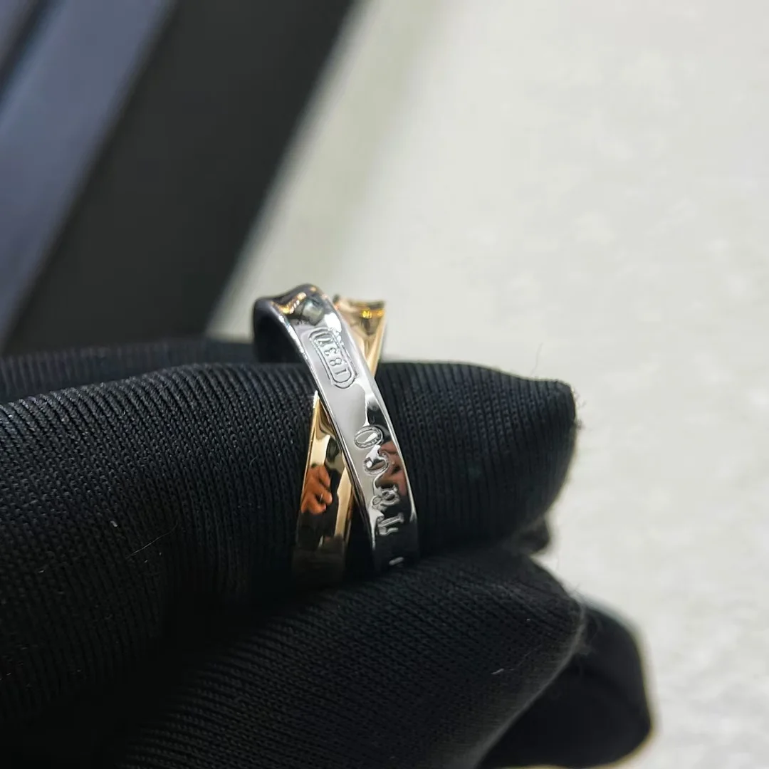 Tiffany  Co. 1837 Interlocking Circles Ring Silver-Tone product view 1