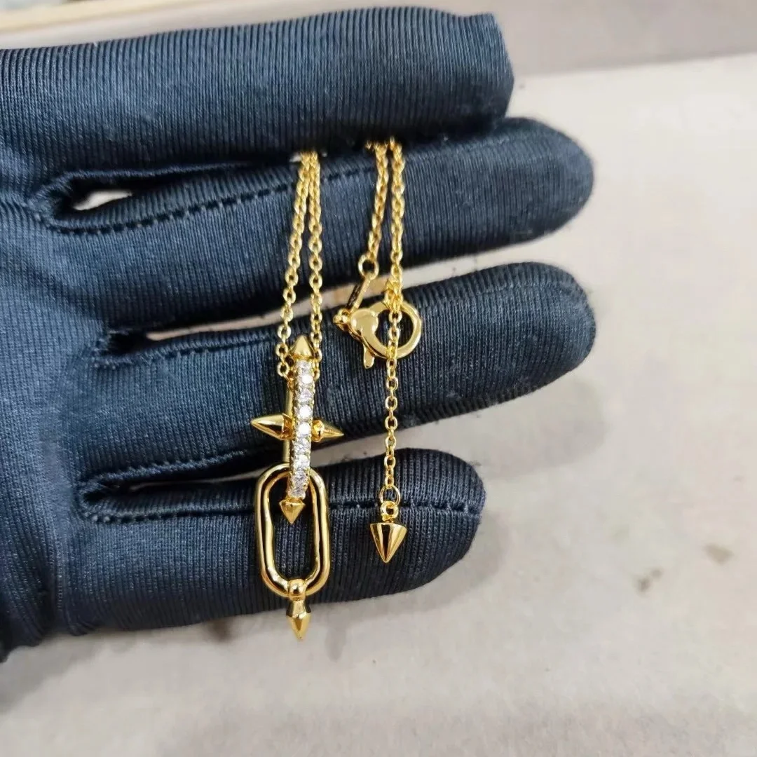 Tiffany  Co. Titan Long Link Pendant Necklace Gold-Tone product view 3