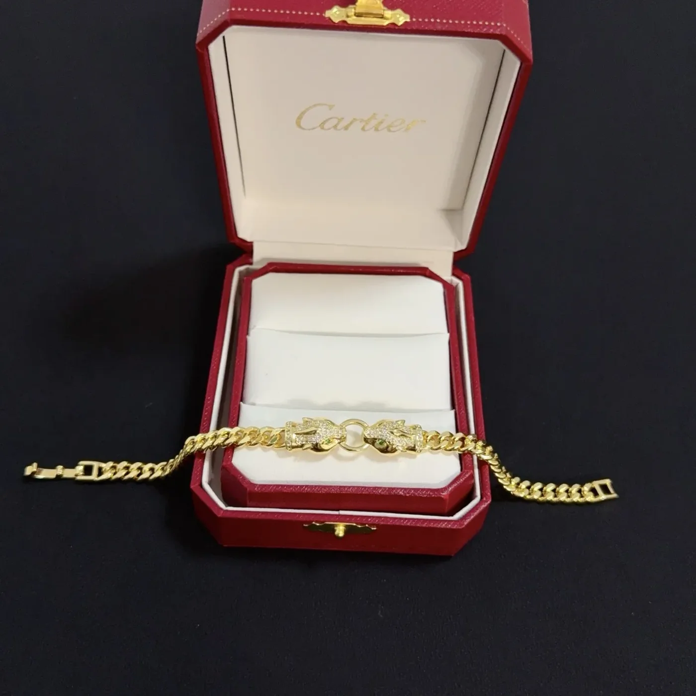 Cartier Panthere Gold-Tone Double Panther Chain Bracelet product view 5