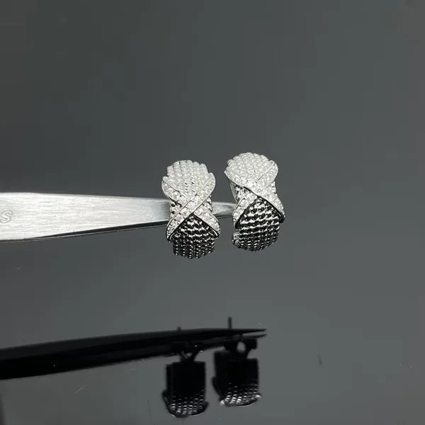 Tiffany  Co. Six-Row Rope Ear Clips Silver-Tone product view 2