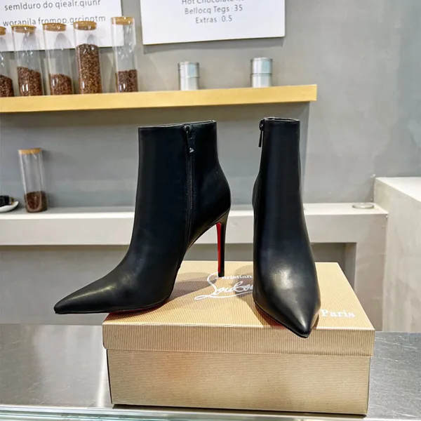 Christian Louboutin So Kate Booty 100 Ankle Boots Black product view 3