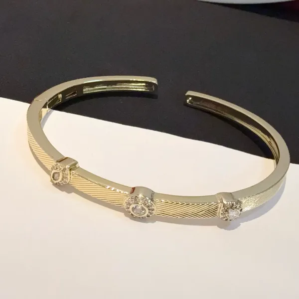 Cartier Gold-Tone Open Cuff with Three Crystal-Effect Accents product view 6