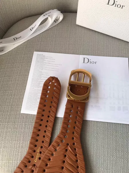 Dior 30 Montaigne 40MM Belt In Camel Calfskin product view 6
