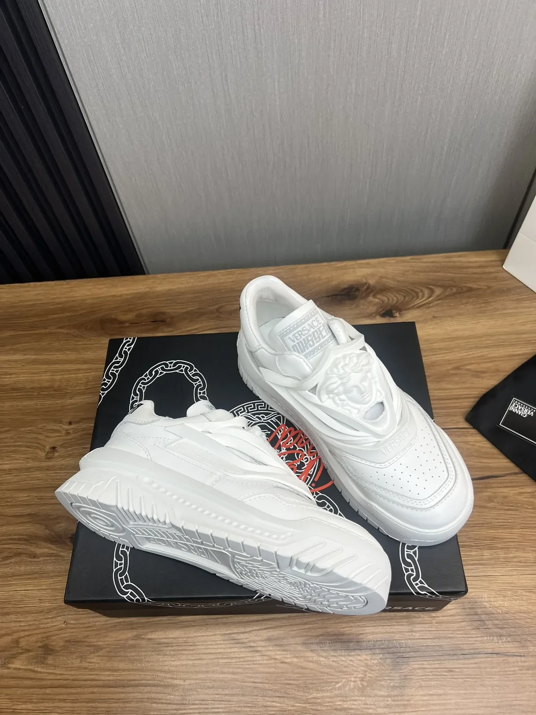 Versace Leather Sneakers White product view 5