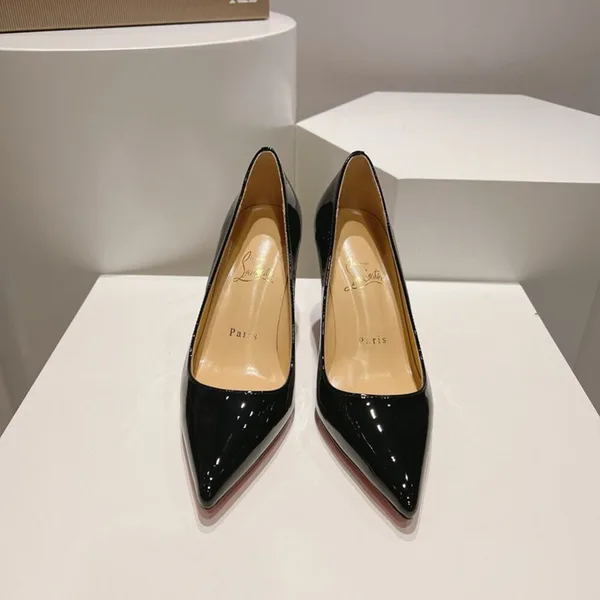 Christian Louboutin Scepter 85 Patent Pumps Black product view 3