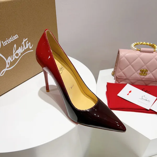 Christian Louboutin Kate Patent Pumps Burgundy product view 5