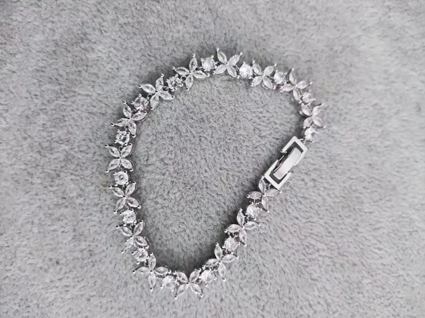 Tiffany  Co. Cluster Tennis Bracelet Silver-Tone product view 2