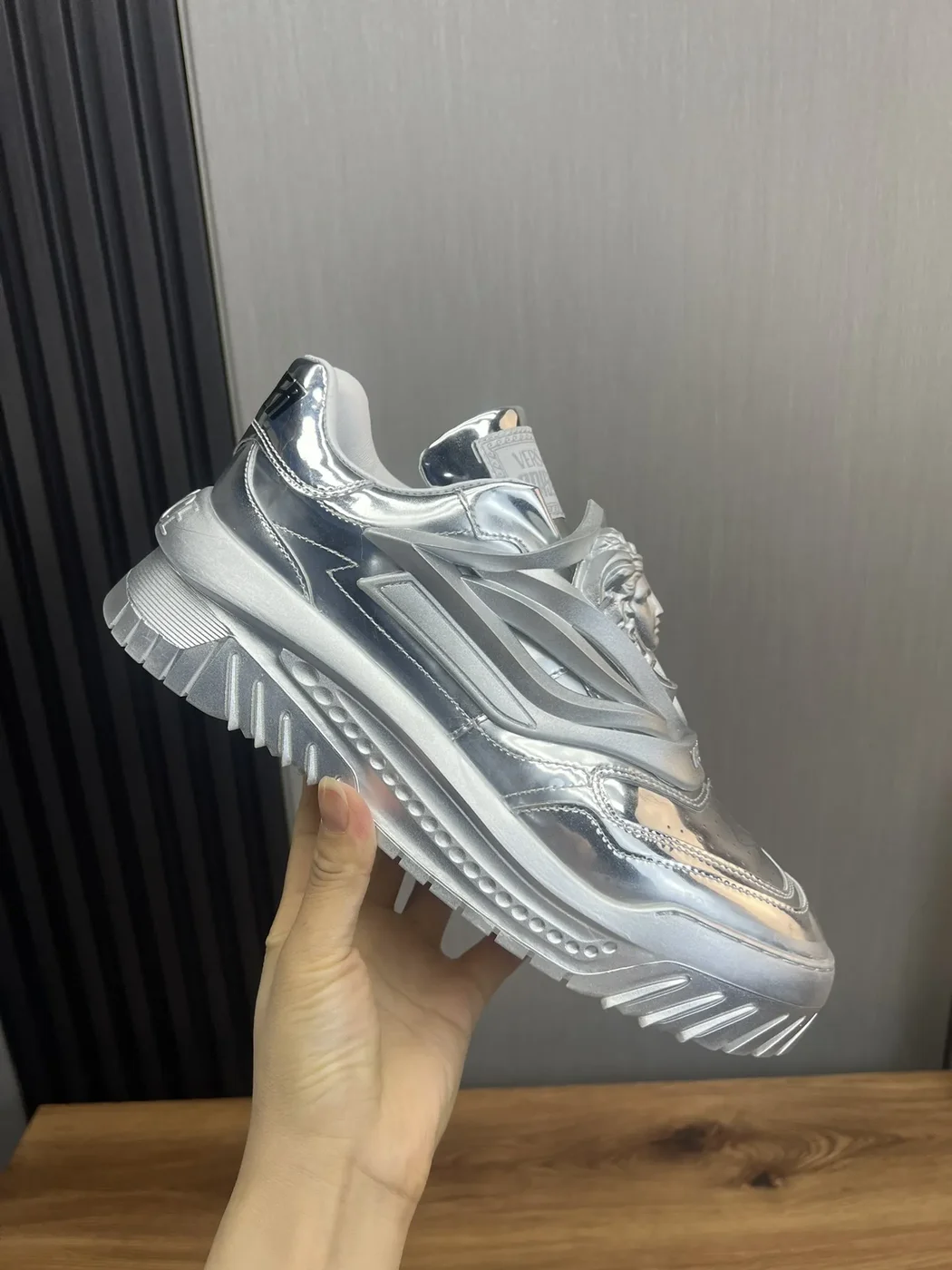Versace Silver Sneakers product view 4